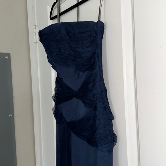 David’s Bridal Navy Gown - Picture 3 of 3